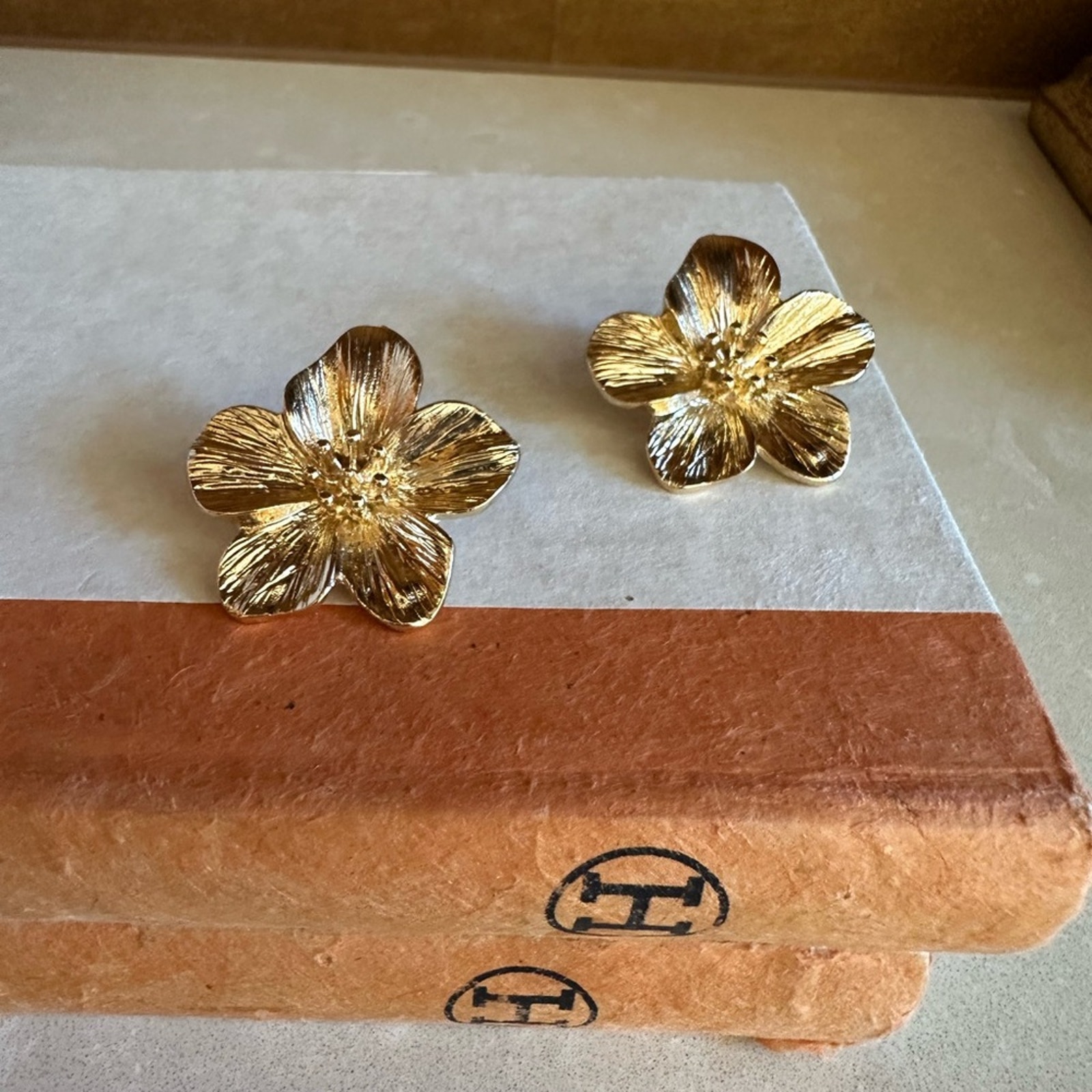 Gold Floral Earring- Top Quality Chic Party Bohemian Boho Dainty Cute Dress 22$